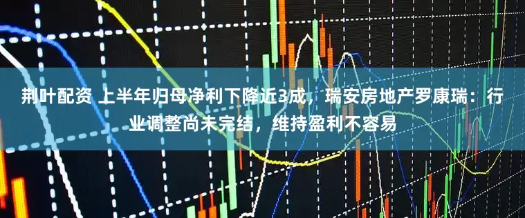 荆叶配资 上半年归母净利下降近3成，瑞安房地产罗康瑞：行业调整尚未完结，维持盈利不容易